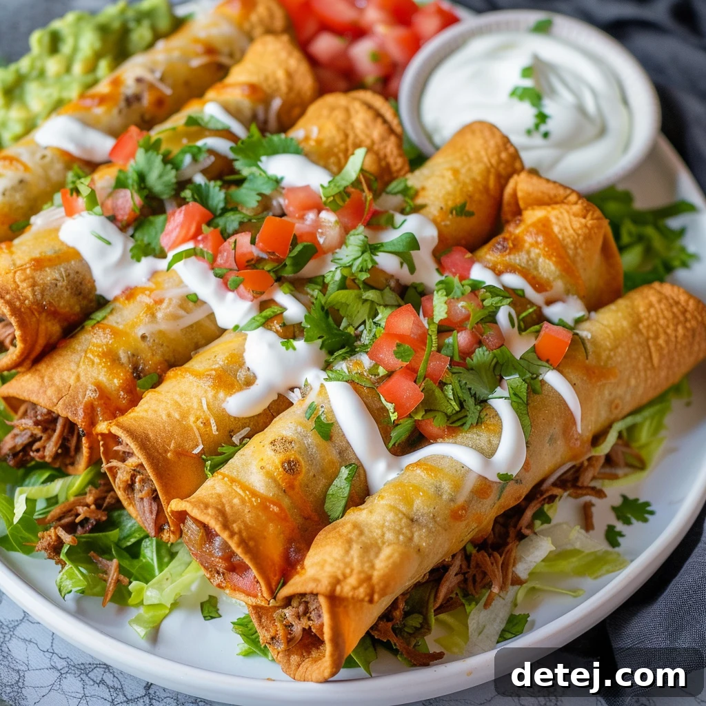 Crispy Beef Taquitos