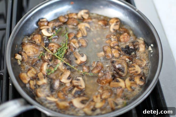 vegetables deglazed in a pan. 