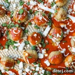 Stuffed Buffalo Chicken Meatballs – Healthyish Foods