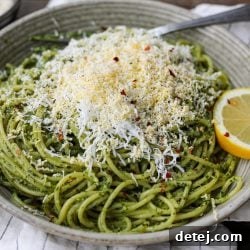 Grated Egg Pesto Pasta - healthyish foods
