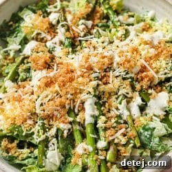 ultimate caesar salad with panko and grated egg.