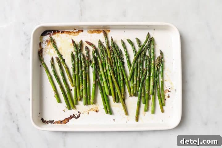 roasted asparagus. 