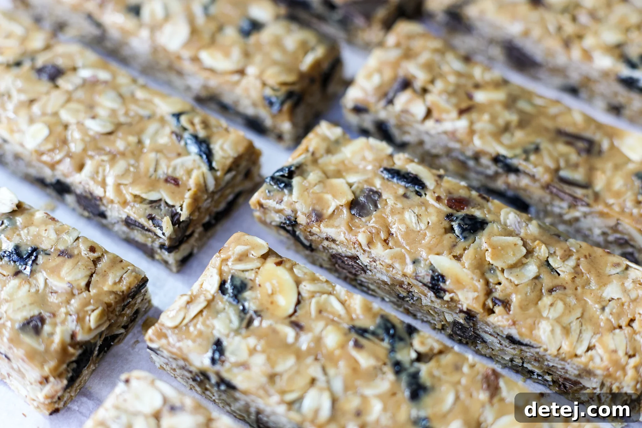 Dark Chocolate Cherry Almond Granola Bars 2 Homemade Cherry Chocolate Almond Granola Bars - A Healthyish Foods Recipe