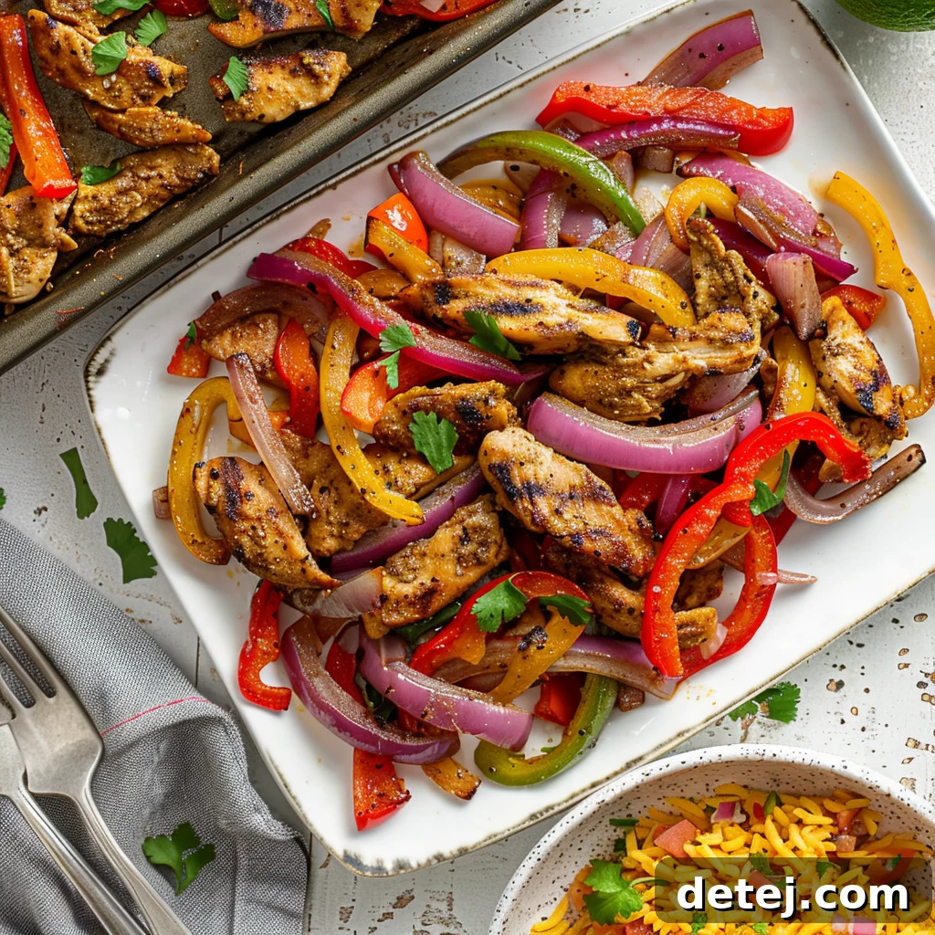 Easy Sheet Pan Chicken Fajitas