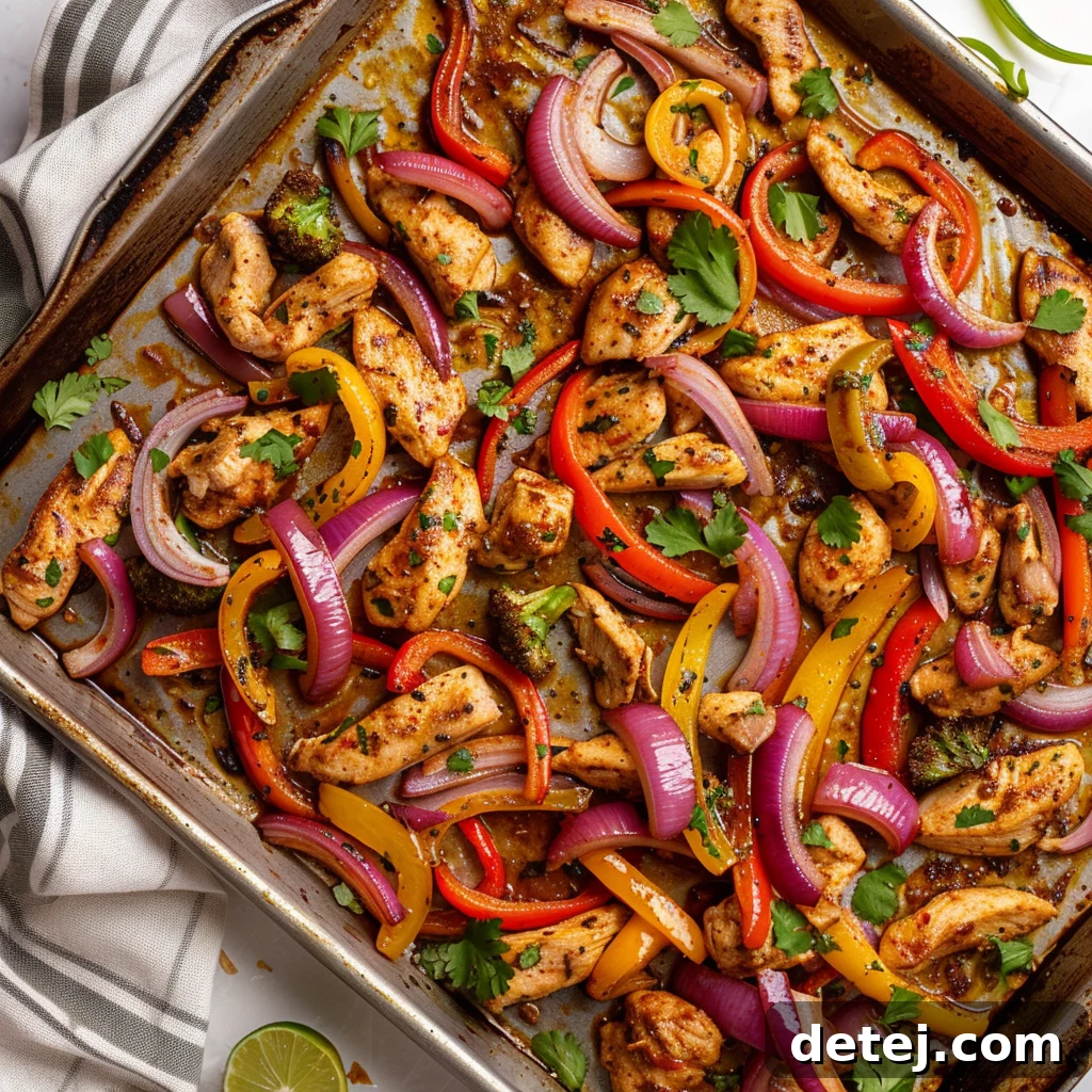 Easy Sheet Pan Chicken Fajitas