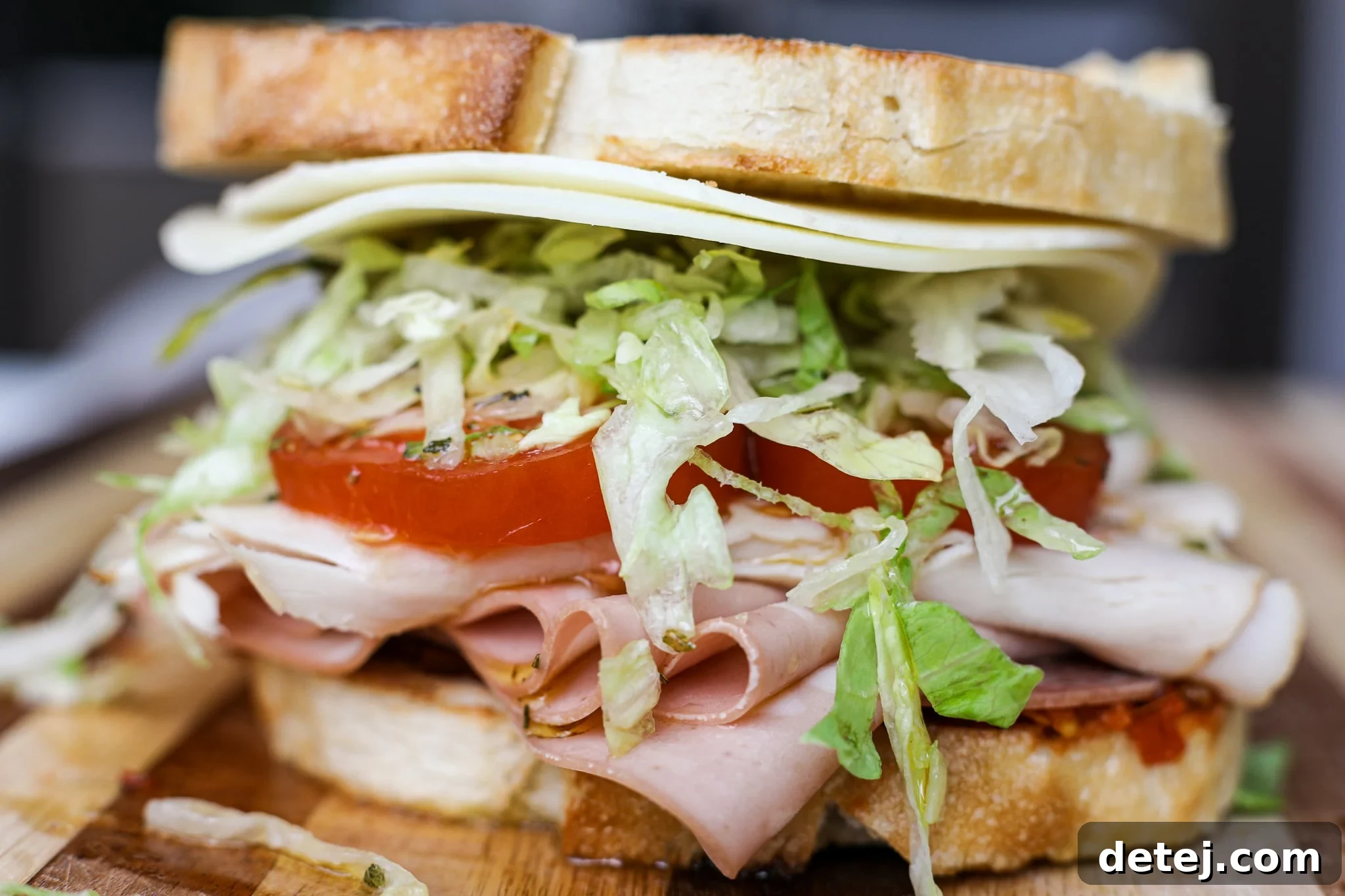 Ultimate Spicy Italian Sandwich - A flavor-packed homemade deli classic with spicy cherry pepper spread.