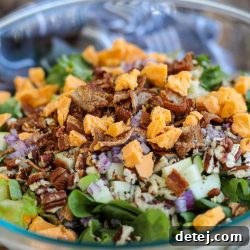 Cheddar Apple Bacon Salad with Creamy Honey Dijon – Healthyish Foods