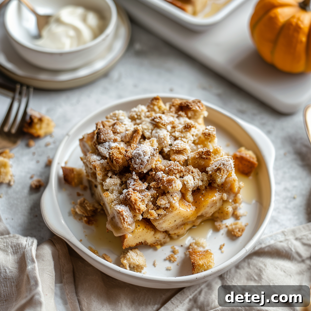 Pumpkin French Toast Casserole