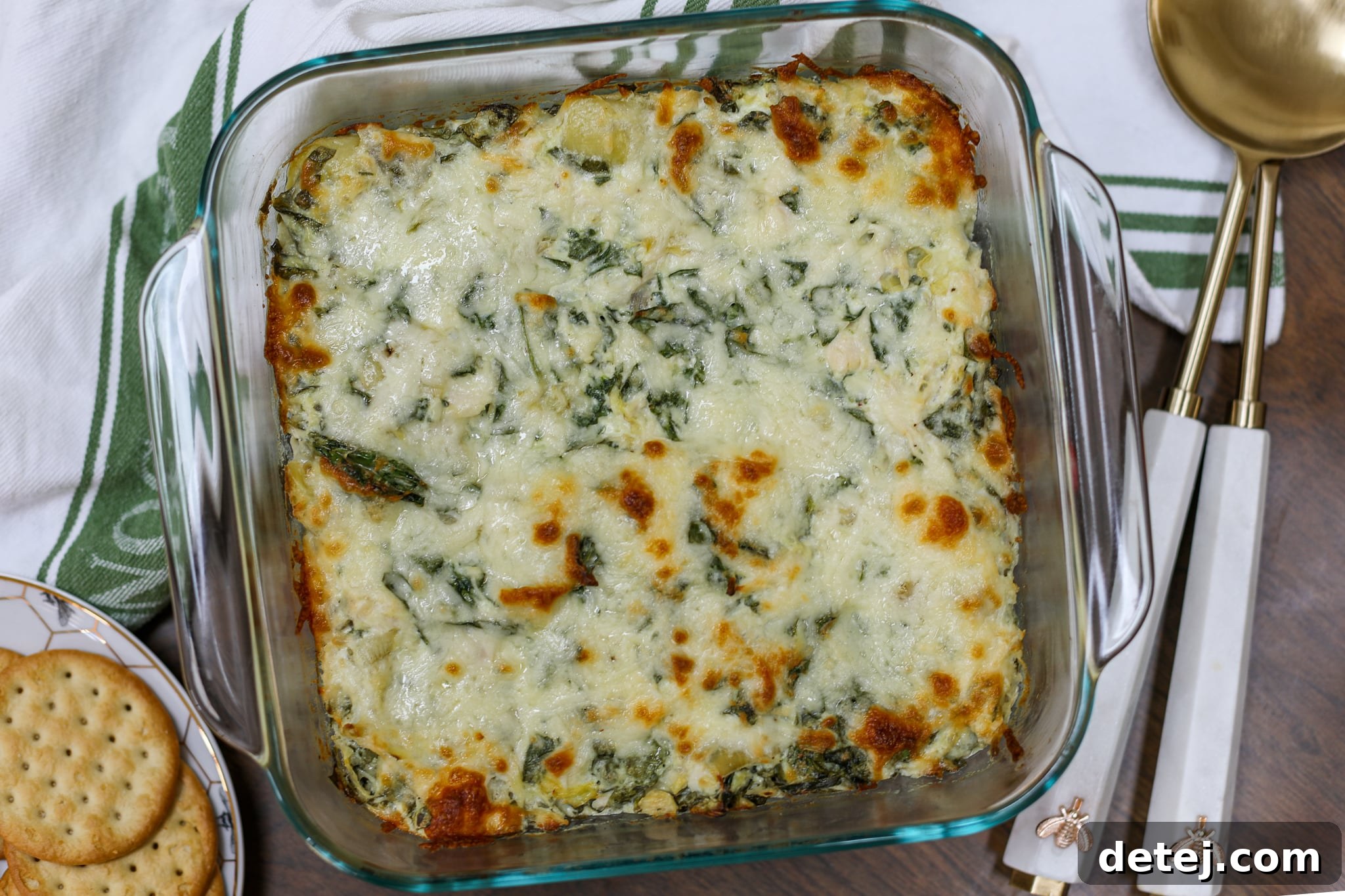 Preparing ingredients for Chicken Spinach Artichoke Dip – Healthyish Foods