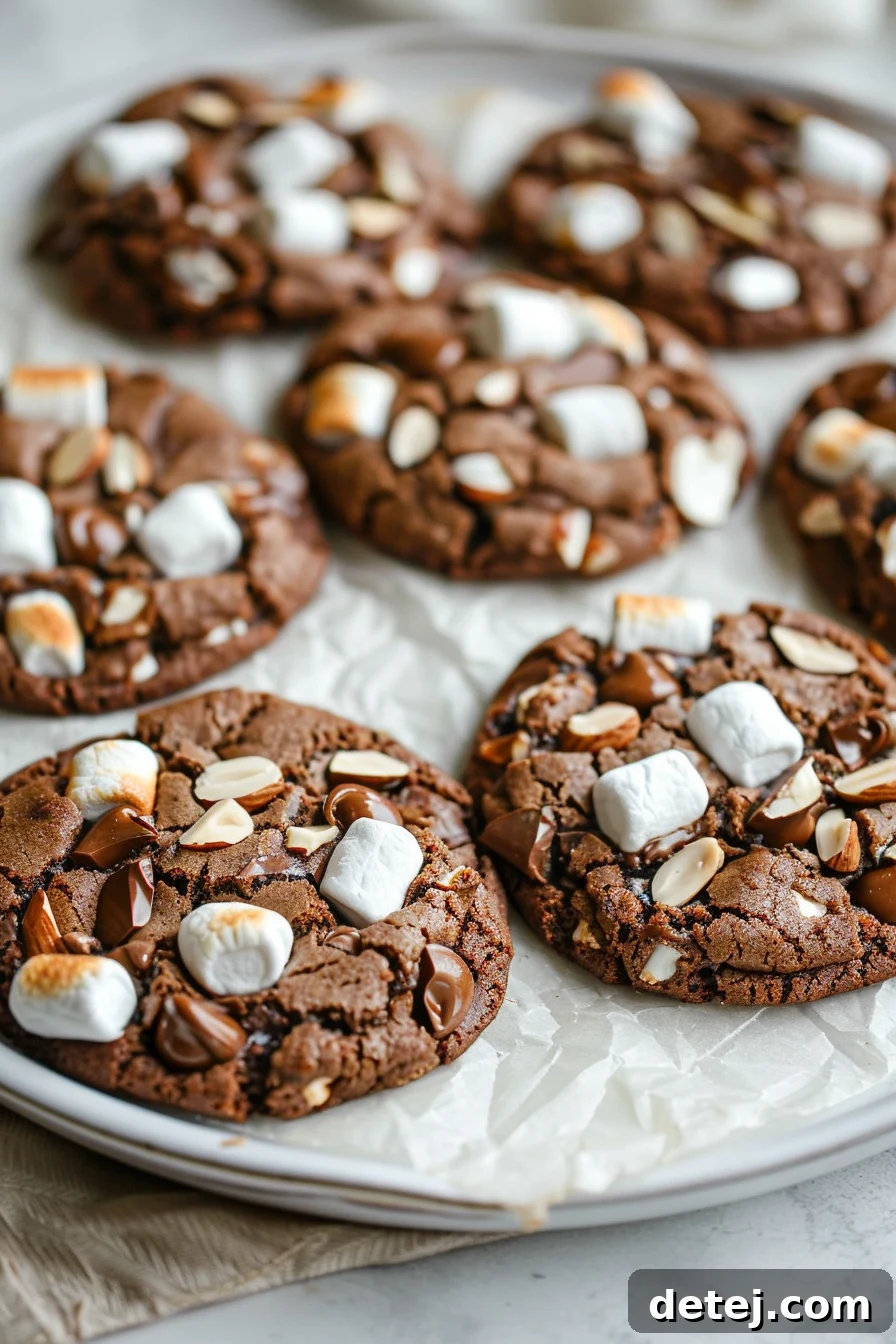 Easy Rocky Road Cookies