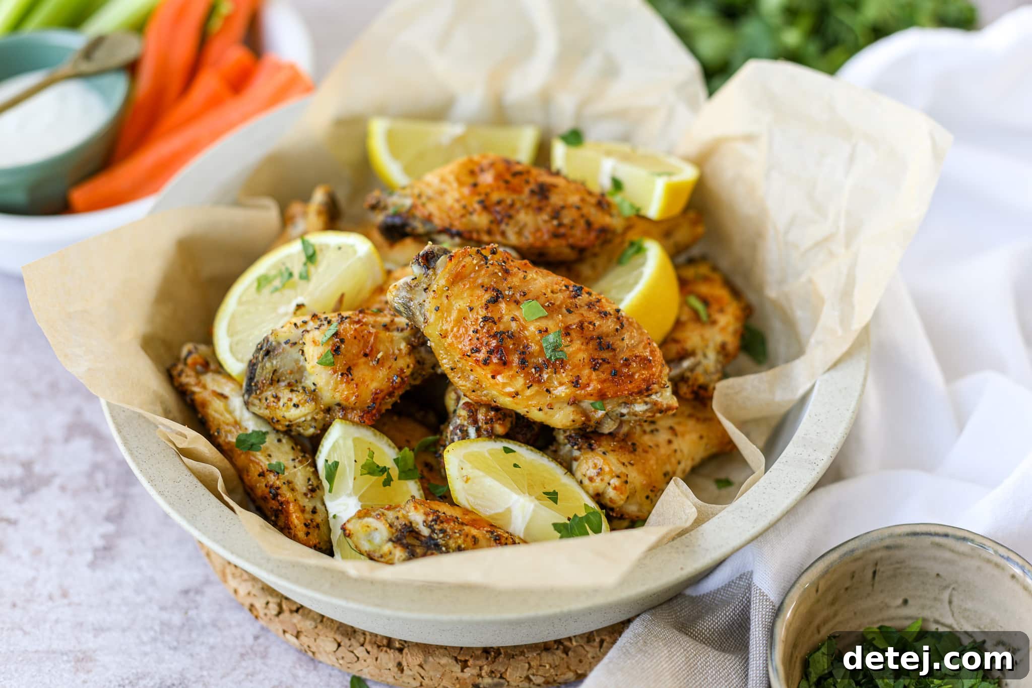Air Fryer Lemon Pepper Wings – Healthyish Foods
