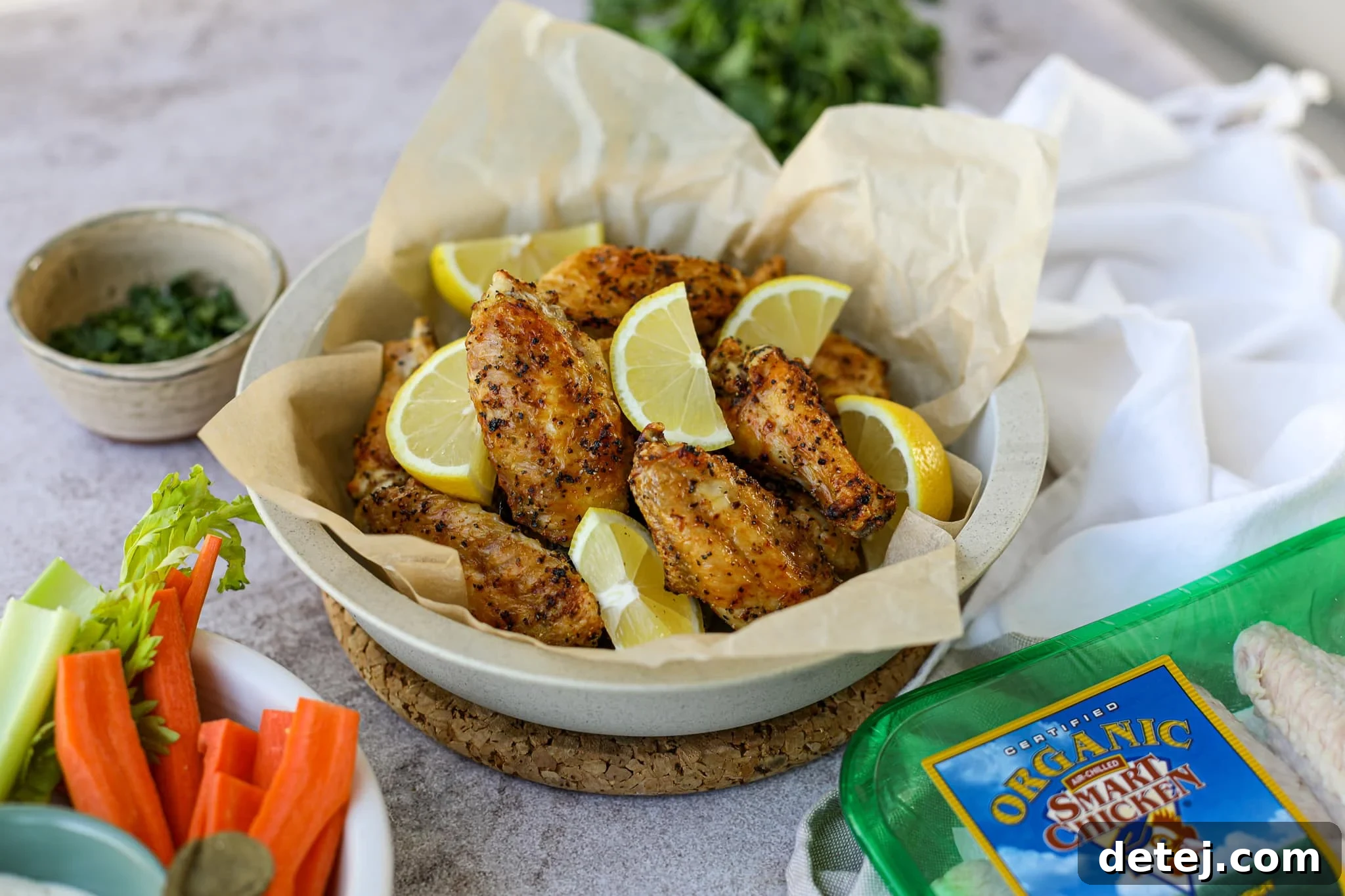 Air Fryer Lemon Pepper Wings – Healthyish Foods