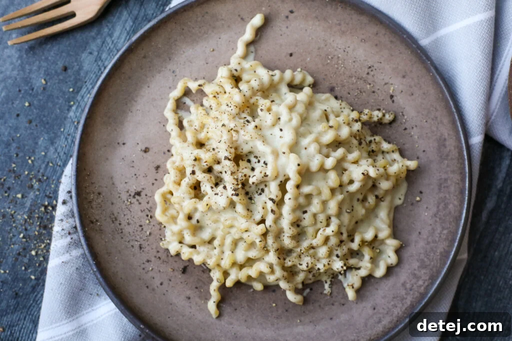 Plant Based Cacio e Pepe- Healthyish Foods
