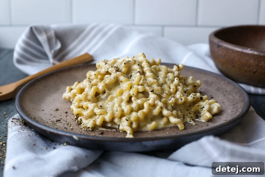 Plant Based Cacio e Pepe- Healthyish Foods