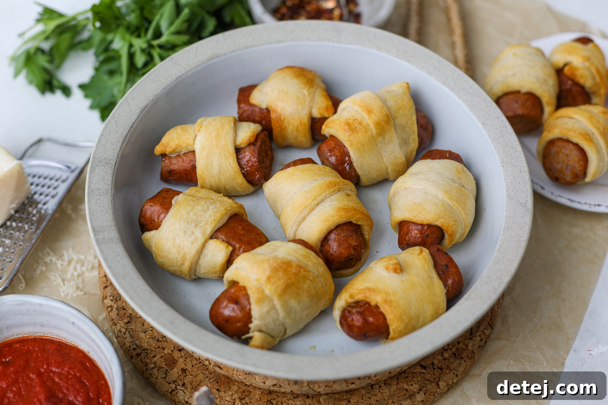 Two Ingredient Air Fryer Pigs in a Blanket – Healthyish Foods