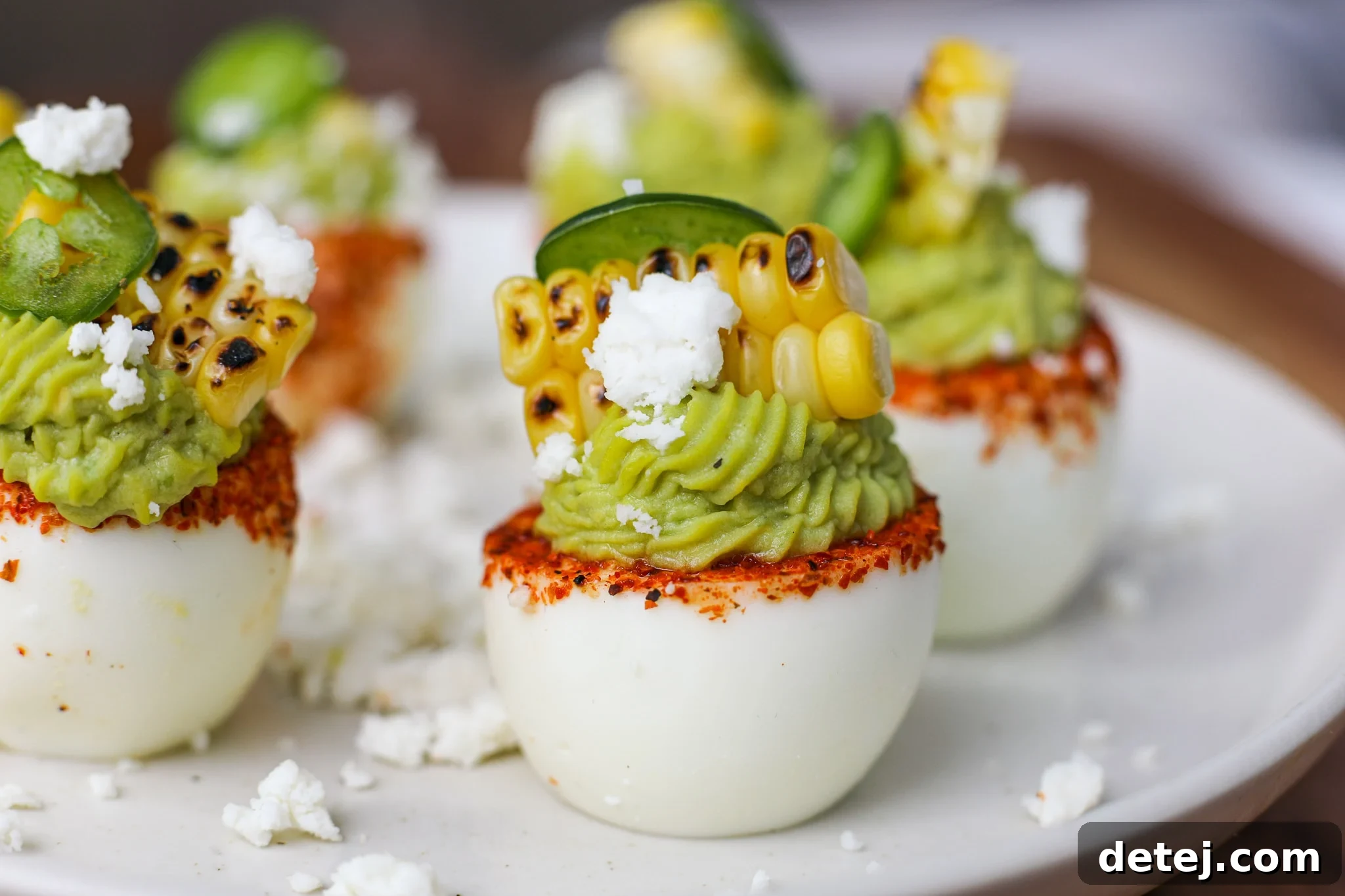 Elote Deviled Eggs 2 Street Corn Deviled Eggs - A Zesty Mexican-Inspired Appetizer