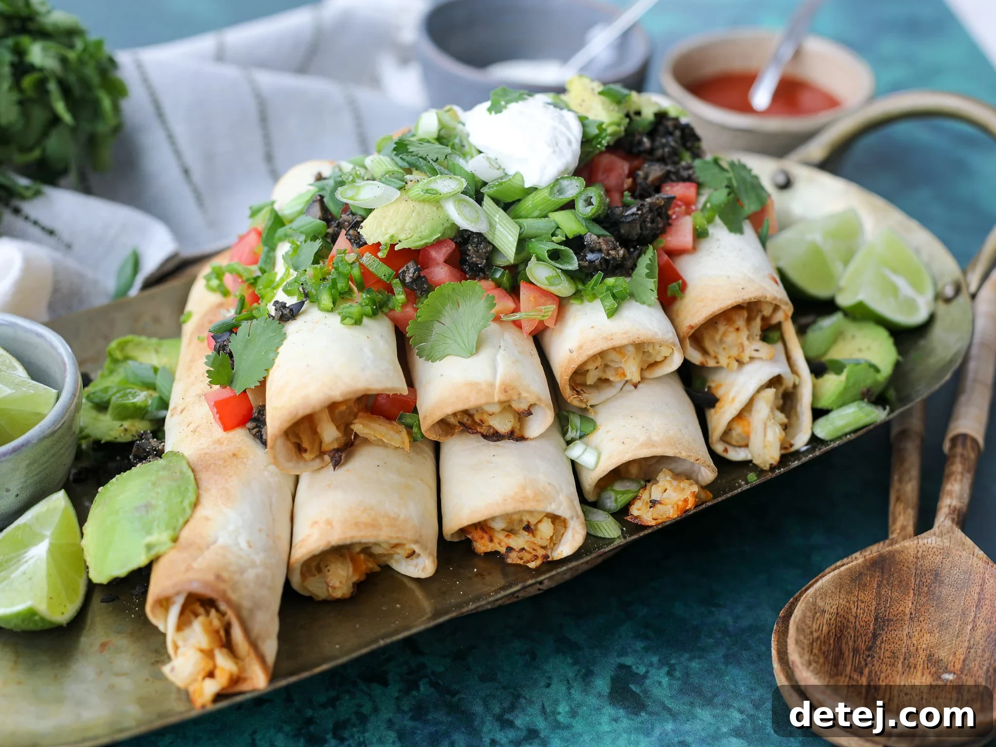 Crispy Air Fryer Chicken Taquitos – The Perfect Appetizer or Meal