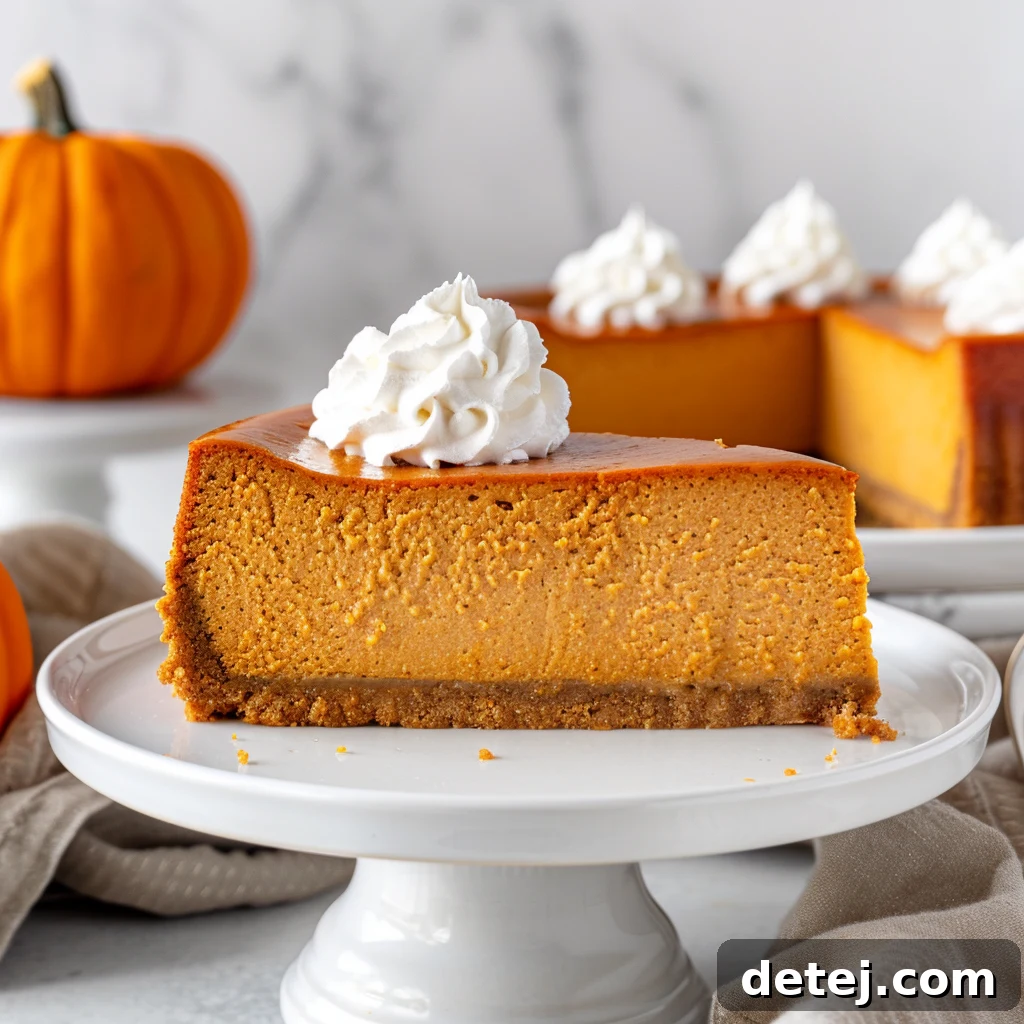 Easy Homemade Pumpkin Cheesecake