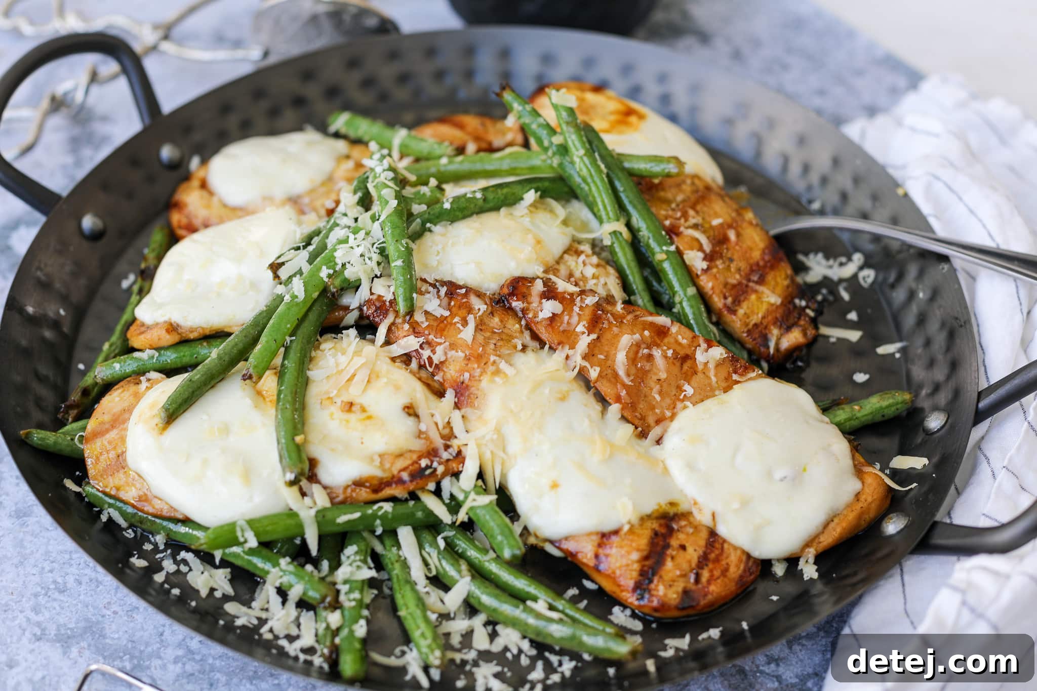Grilled Balsamic Soy Chicken with Lemon Honey Green Beans – Healthyish Foods