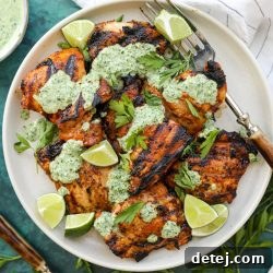 Peruvian Inspired Grilled Chicken Thighs with Green Goddess Dressing – Healthyish Foods