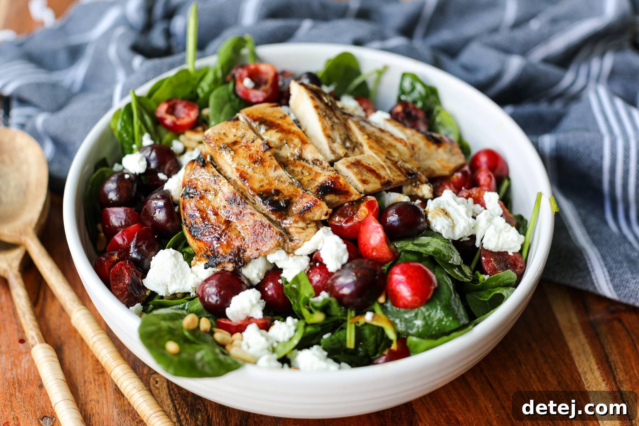 Grilled Balsamic Chicken with Toasted Pine Nut and Cherry Salad – Healthyish Foods