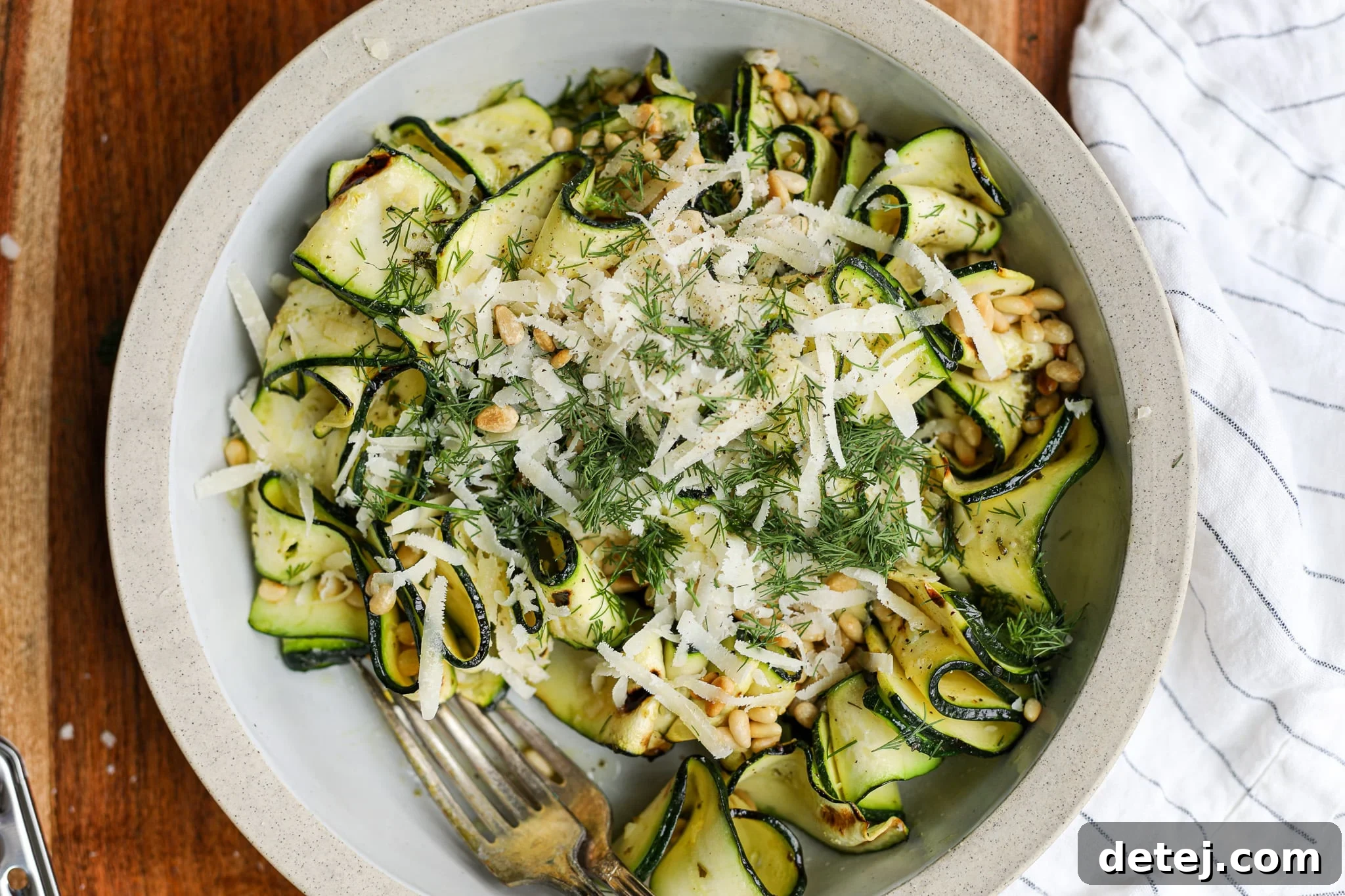 Grilled Zucchini Ribbon Salad – Healthyish Foods