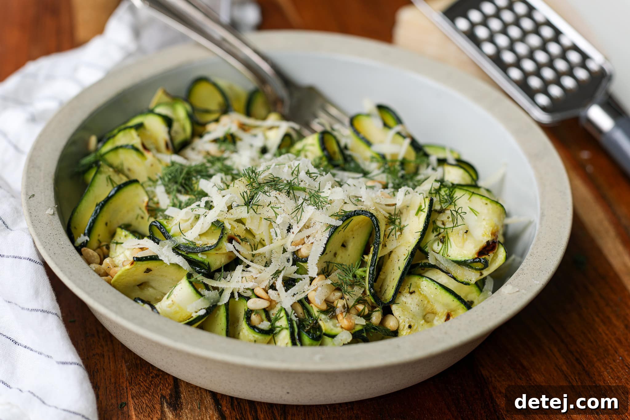 Grilled Zucchini Ribbon Salad – Healthyish Foods