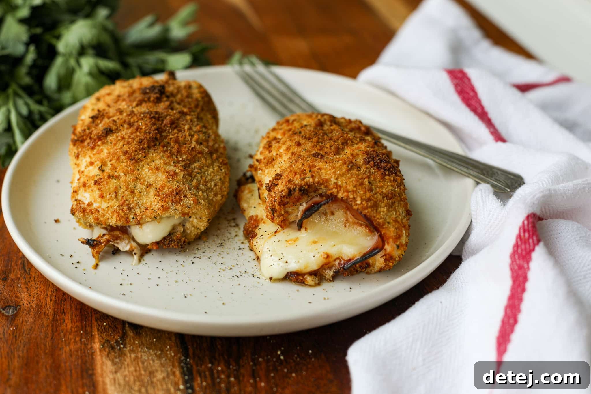 Air Fryer Chicken Cordon Bleu – Healthyish Foods