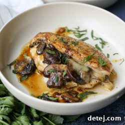 Balsamic Mushroom and Swiss Cheese Stuffed Chicken – Healthyish Foods