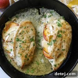 Pan Roasted Peach Brie and Jalapeno Stuffed Chicken – Healthyish Foods