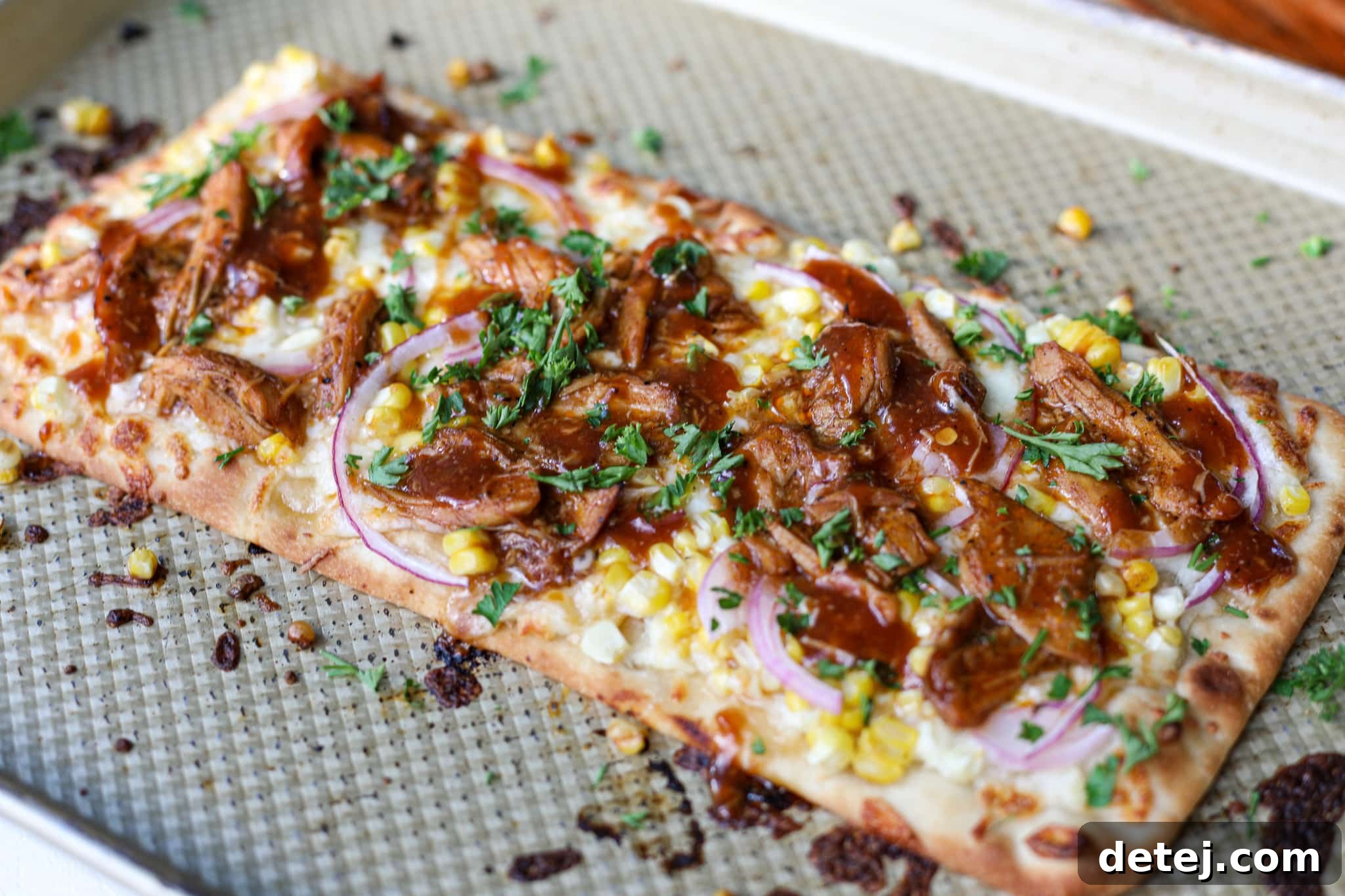 BBQ Chicken Flatbread Pizza – Healthyish Foods
