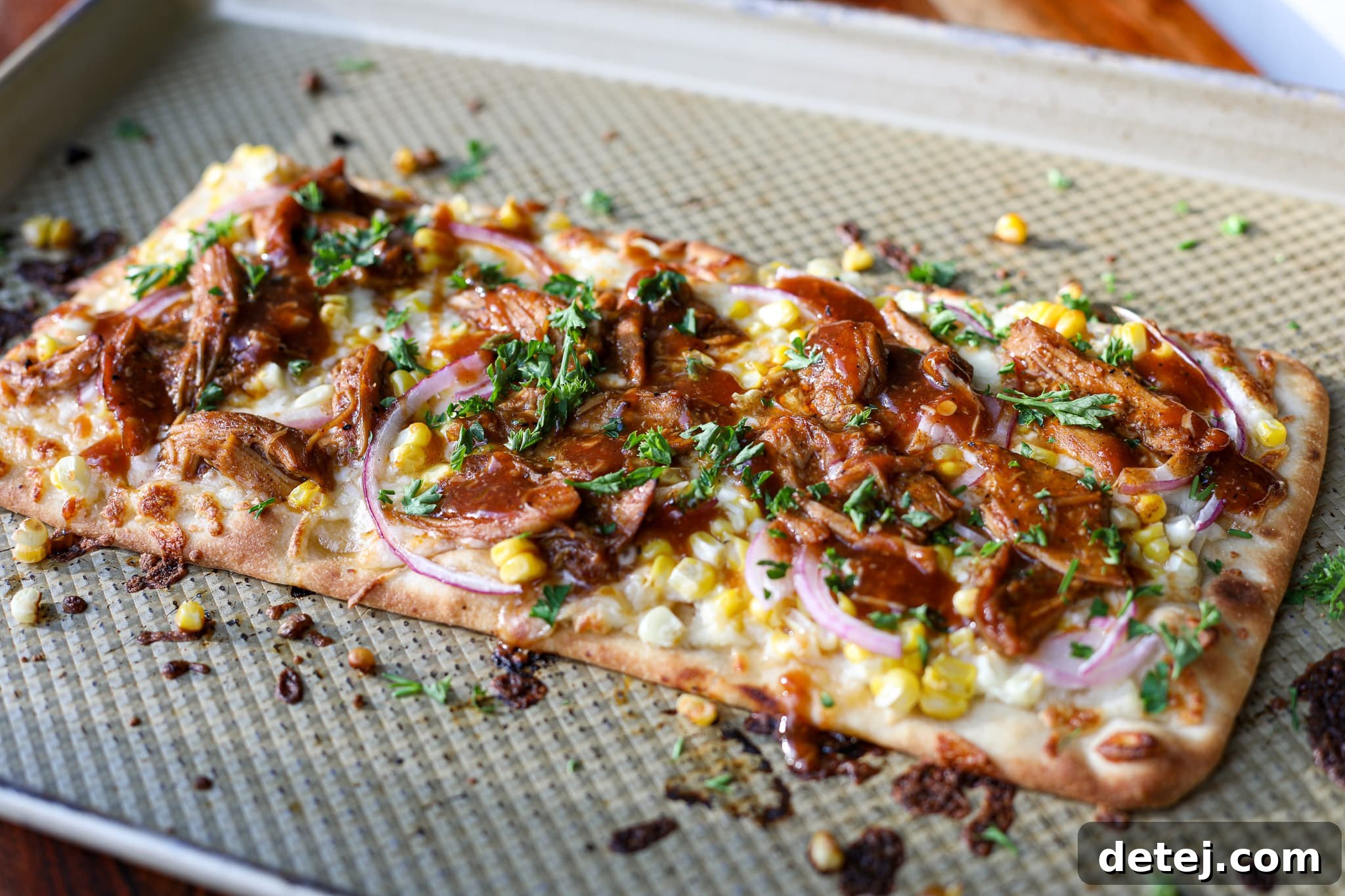 BBQ Chicken Flatbread Pizza – Healthyish Foods