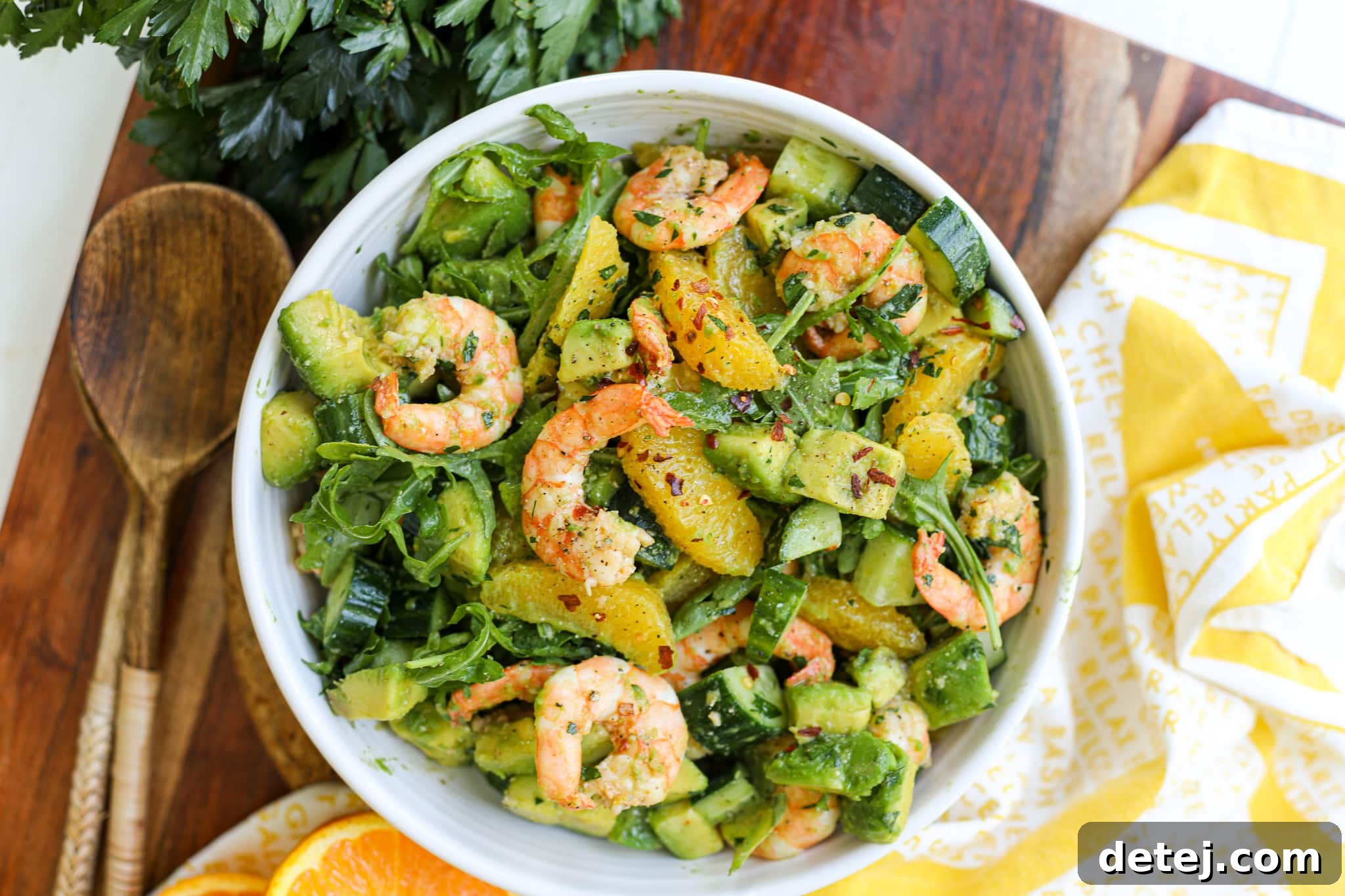 How to segment an orange for Avocado Shrimp Salad