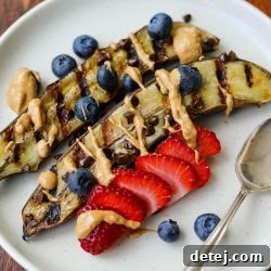 Healthyish Grilled Banana Split