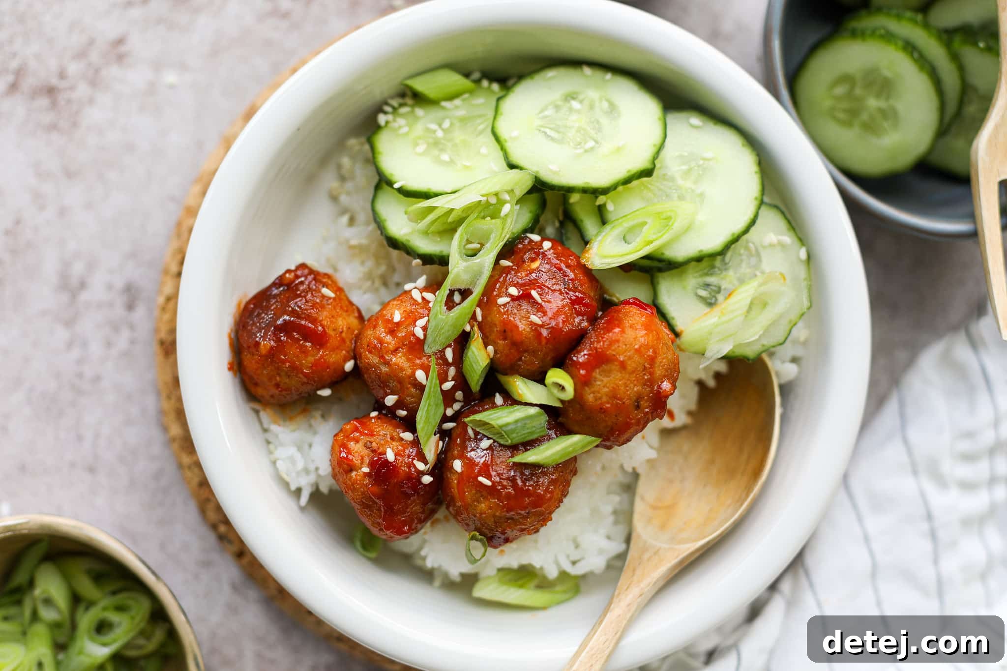 Firecracker Chicken Meatballs – Healthyish Foods