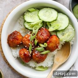 Firecracker Chicken Meatballs – Healthyish Foods