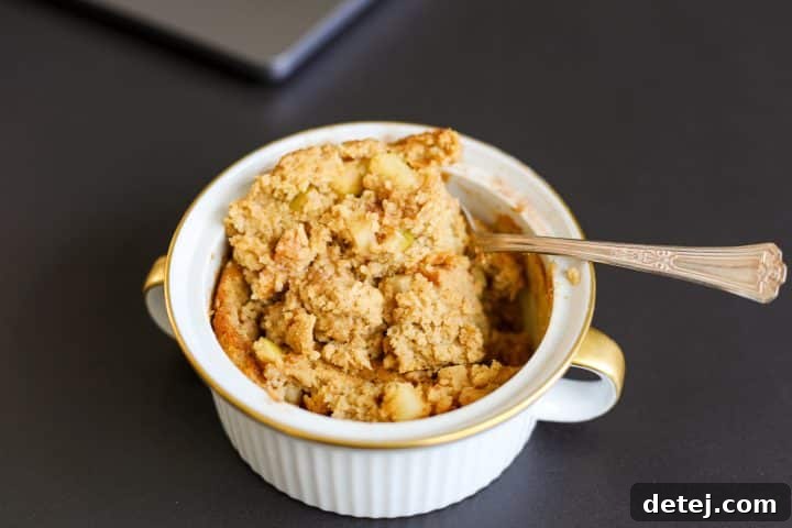 Single Serving Cinnamon Apple Baked Oats – Healthyish Foods