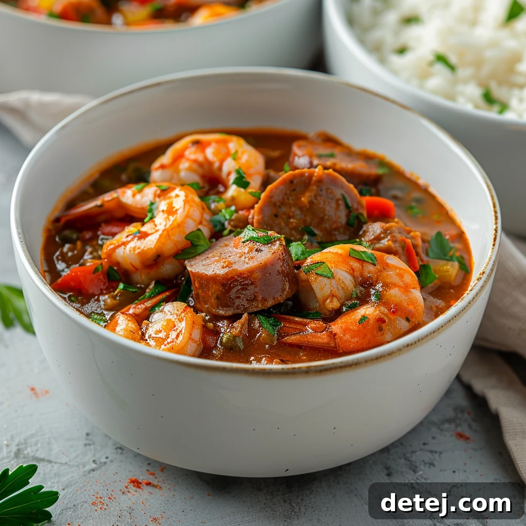 Effortless Shrimp and Sausage Gumbo 3 Easy Shrimp and Sausage Gumbo