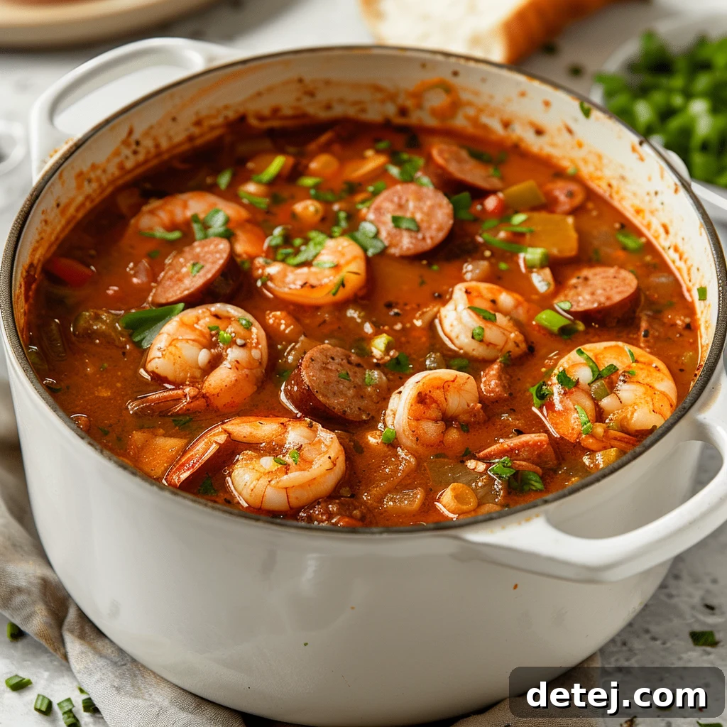 Effortless Shrimp and Sausage Gumbo 4 Easy Shrimp and Sausage Gumbo