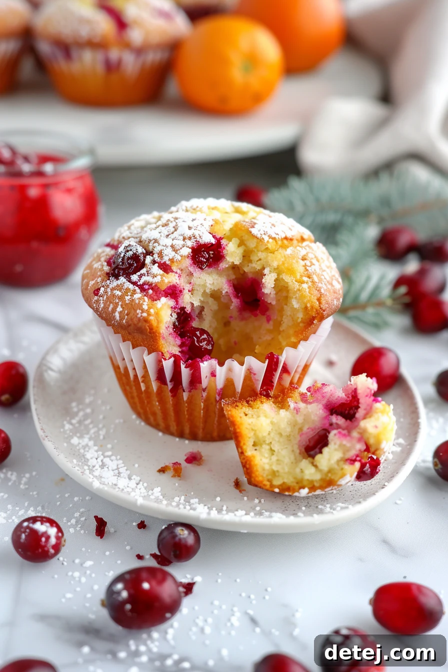 Easy Cranberry Orange Muffins