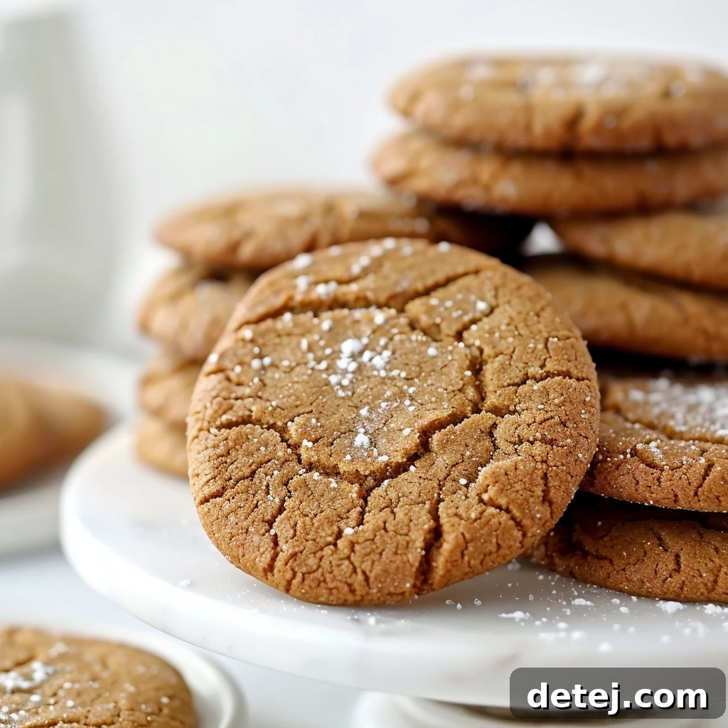 Easy Chewy Gingerbread Cookies