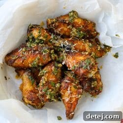 Air Fryer Garlic Parmesan Chicken Wings – Healthyish Foods