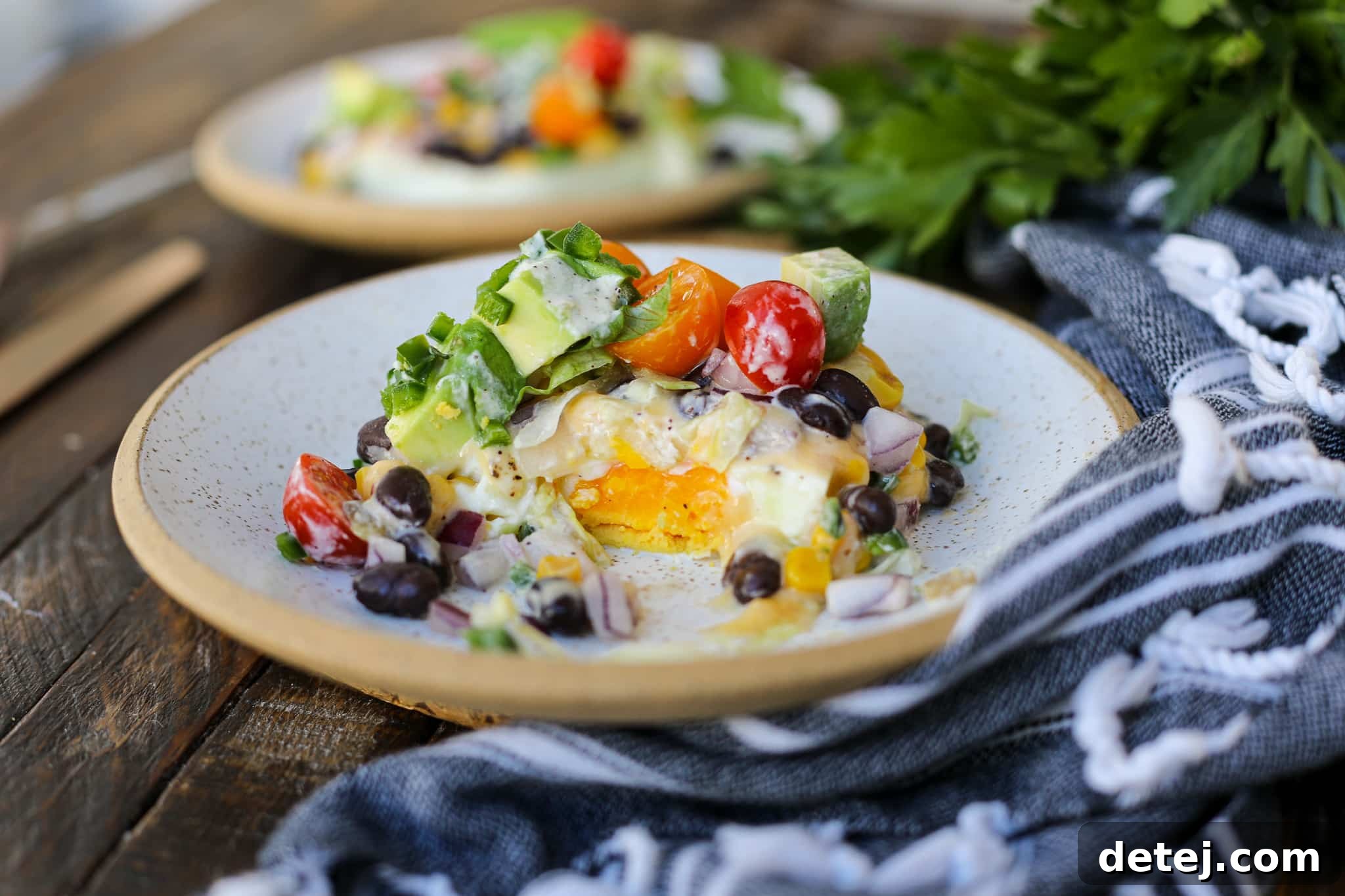 Fresh ingredients for Southwest Baked Eggs