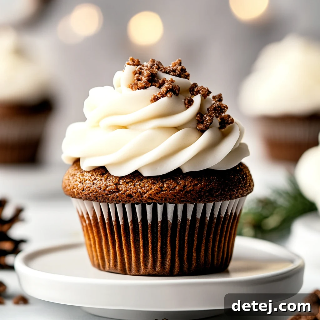 Easy Gingerbread Cupcakes