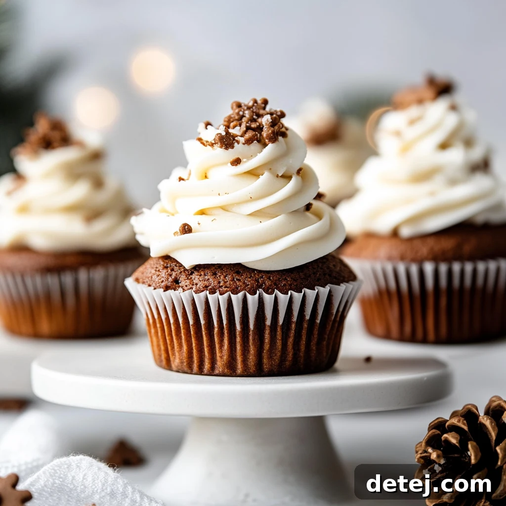Easy Gingerbread Cupcakes