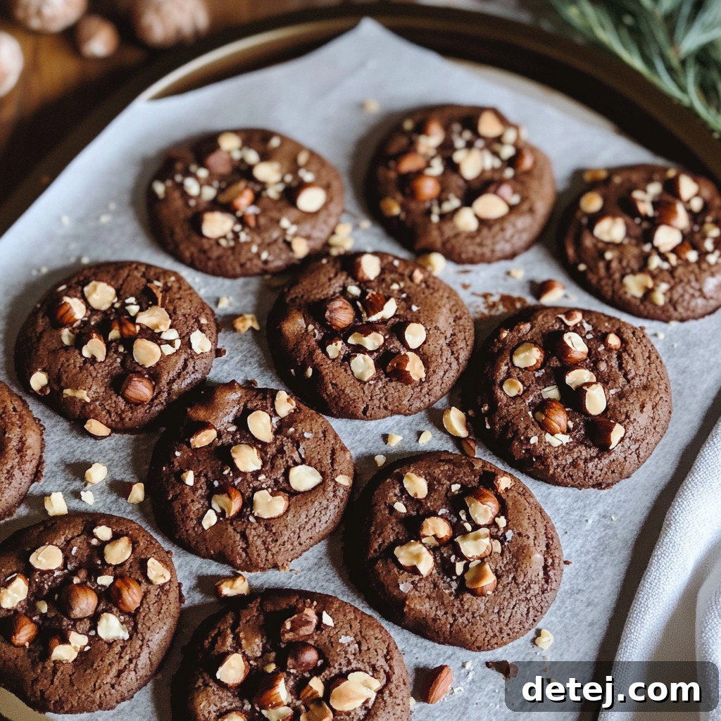 Easy Chocolate Hazelnut Cookies