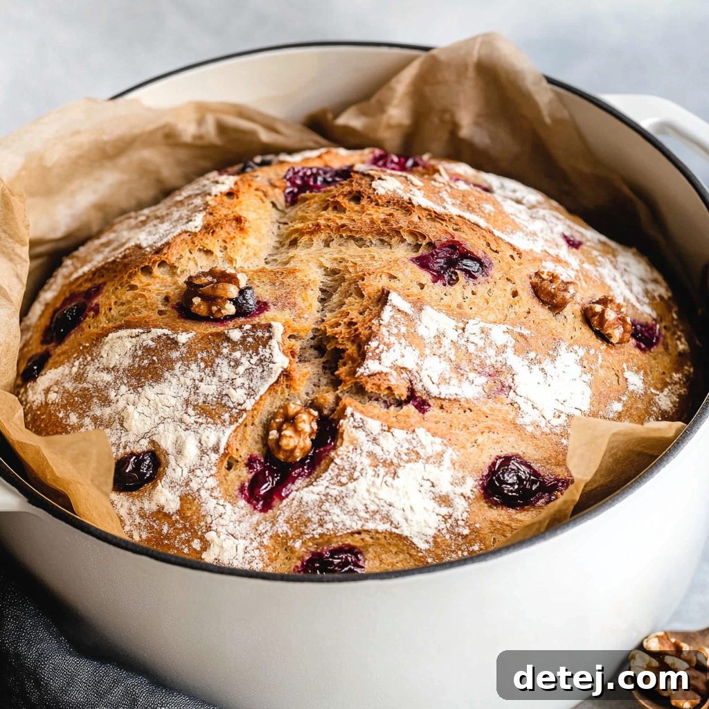 Easy Cranberry Walnut Bread