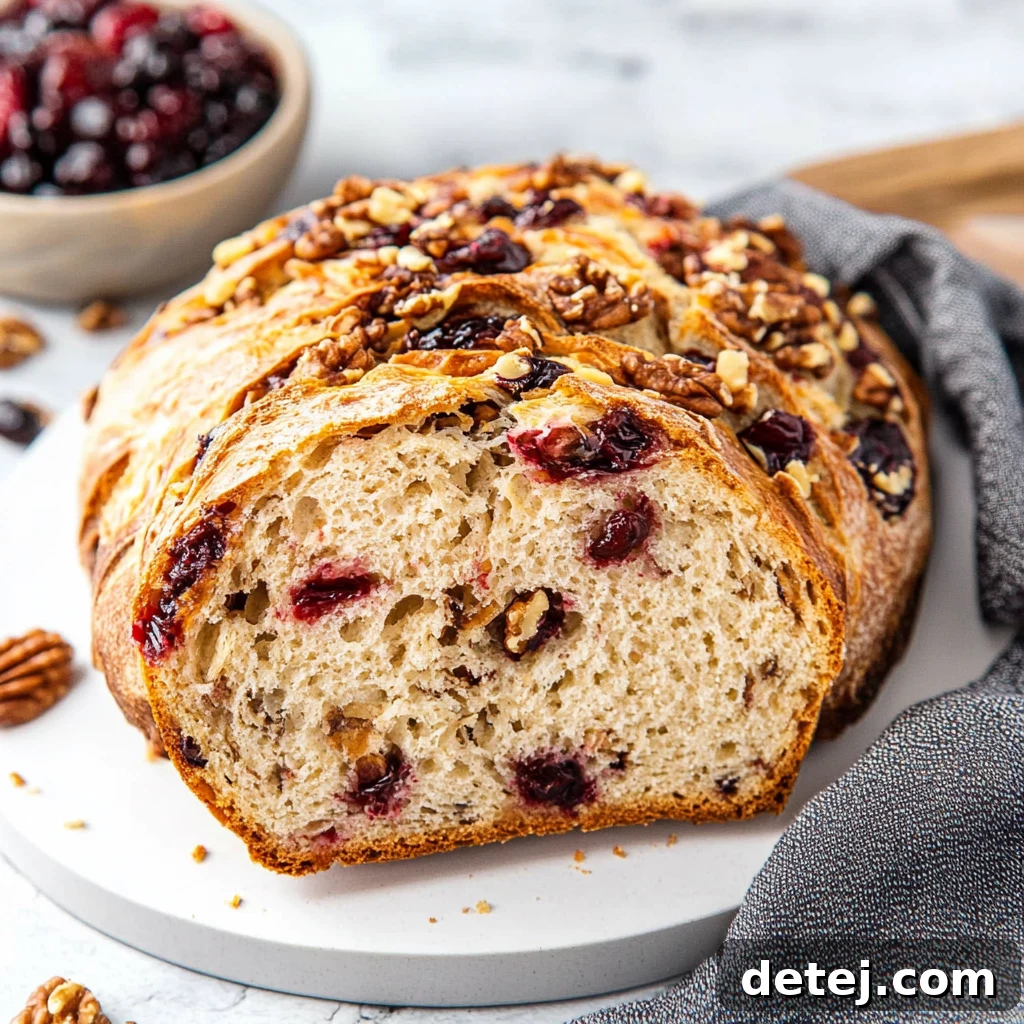 Easy Cranberry Walnut Bread
