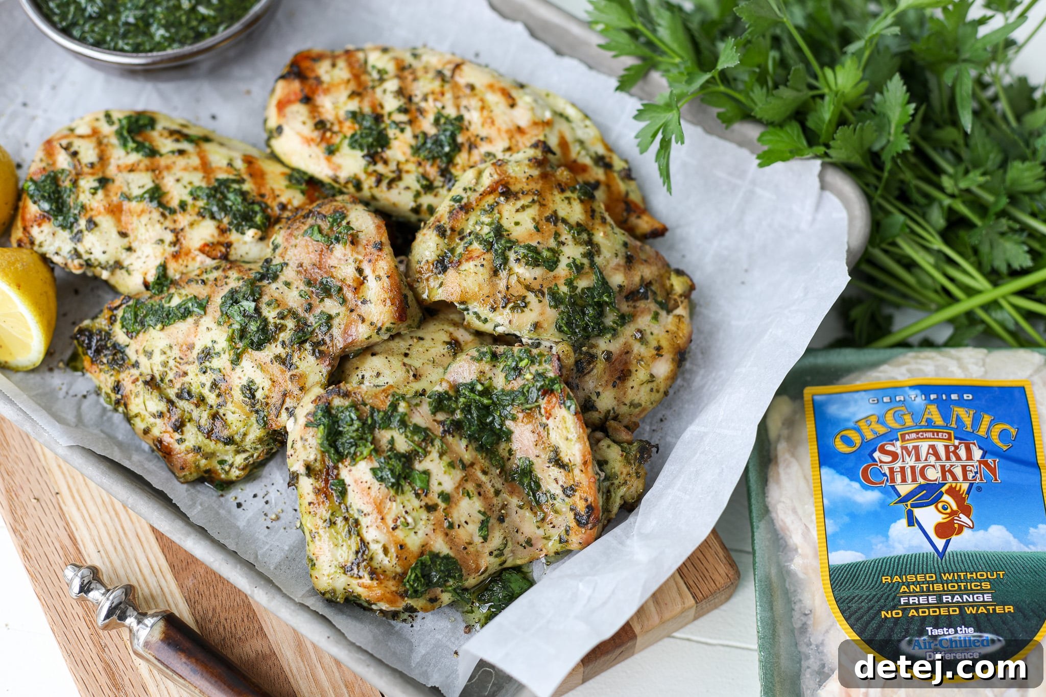 Chimichurri Grilled Chicken Thighs – Healthyish Foods