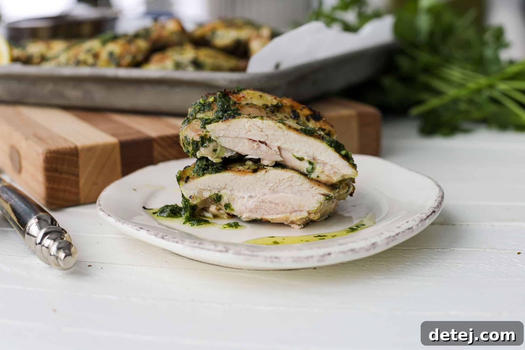 Chimichurri Grilled Chicken Thighs – Healthyish Foods